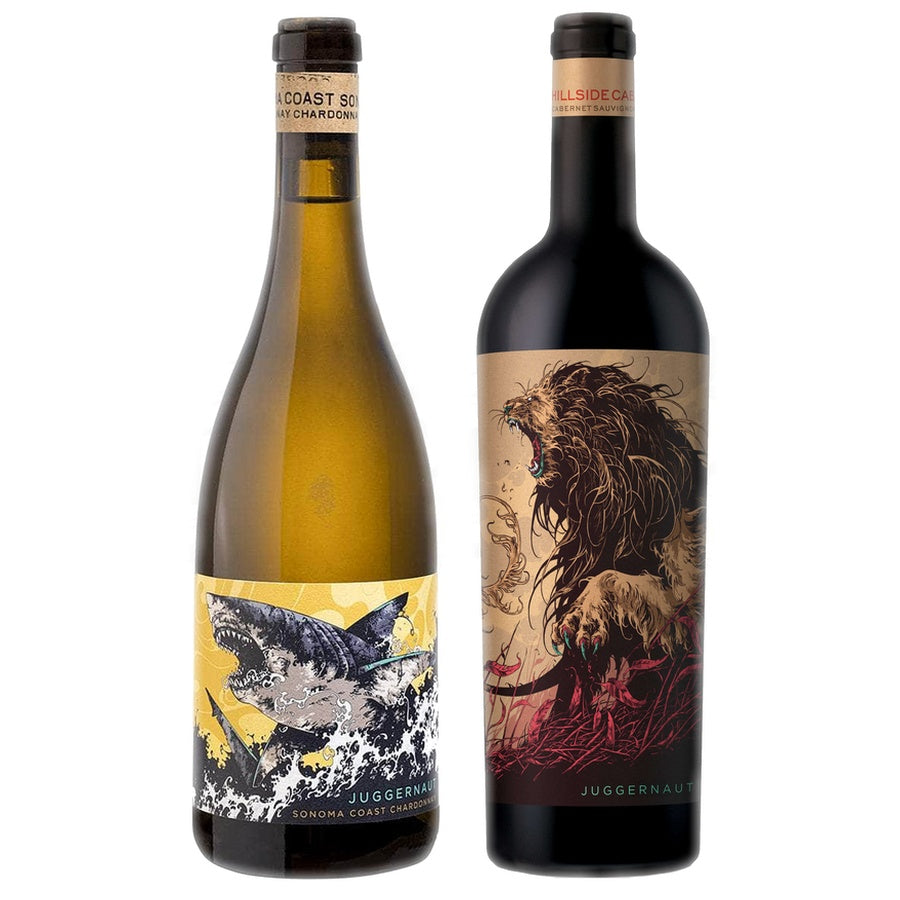 Juggernaut Chardonnay and Juggernaut Hillside Cabernet Sauvignon