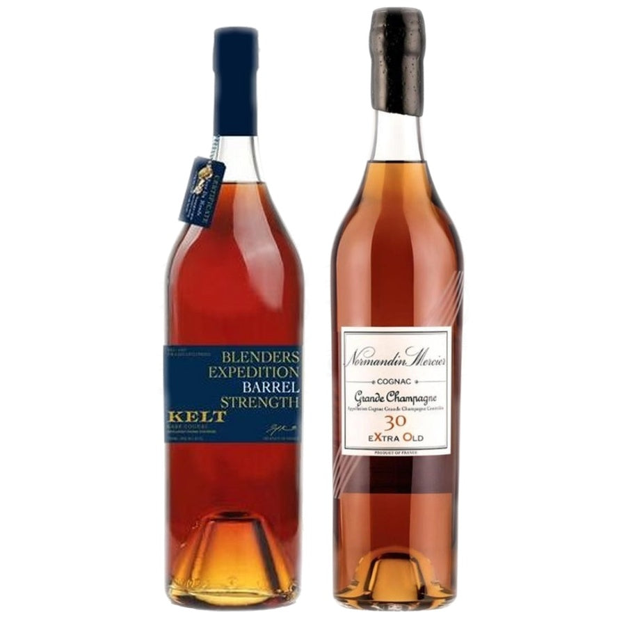 Kelt Tour Monde Cognac Cask Strng and Normandin Mercier Grande Champagne Cognac Xtra Old 30 Year