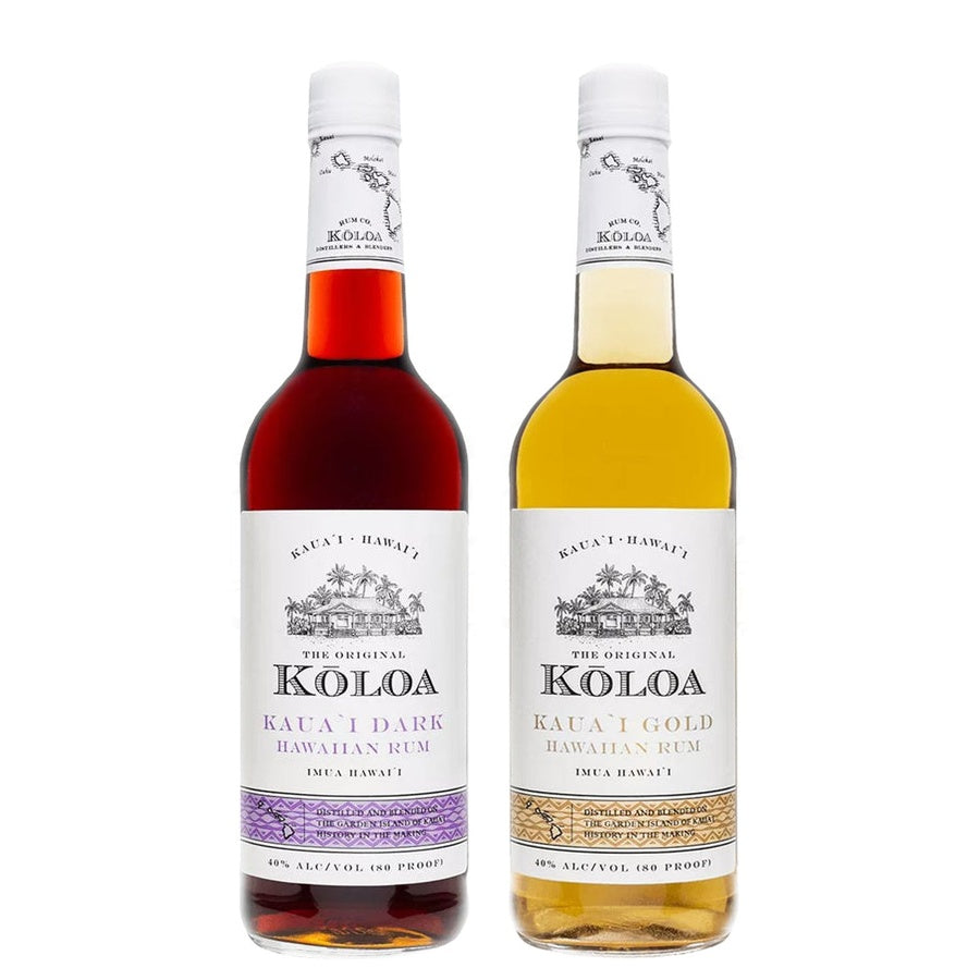 Koloa Kaua'i Dark Rum and Koloa Kaua'i Gold Rum