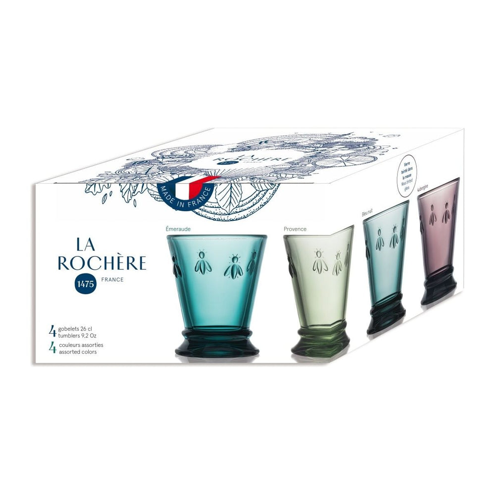 La Rochere Bee Tumbler Assorted Set - 4 - BottleBuzz