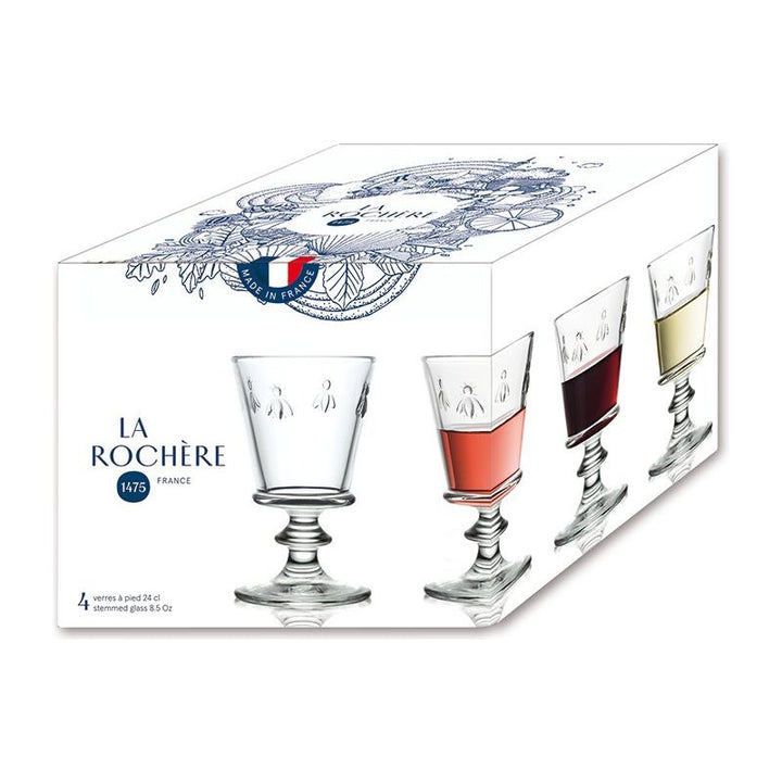 La Rochere Bee Wine Glass Set - 4 - BottleBuzz