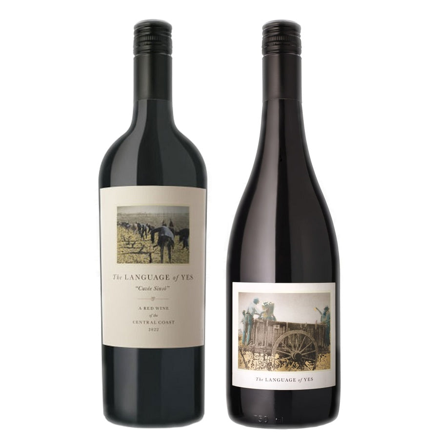 Language Of Yes Cuvee Sinso and Language Of Yes Syrah Maria