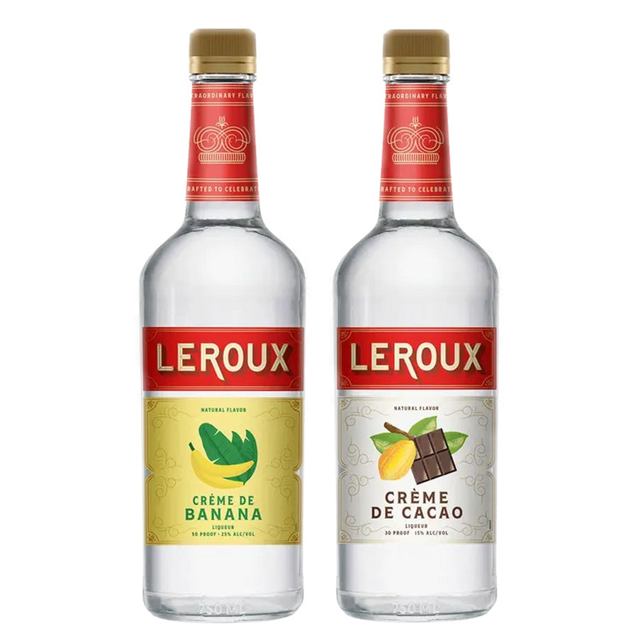 Leroux Creme De Banana and Leroux Creme De Cacao White