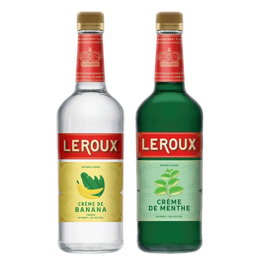 Leroux Creme De Banana and Leroux Creme De Menthe