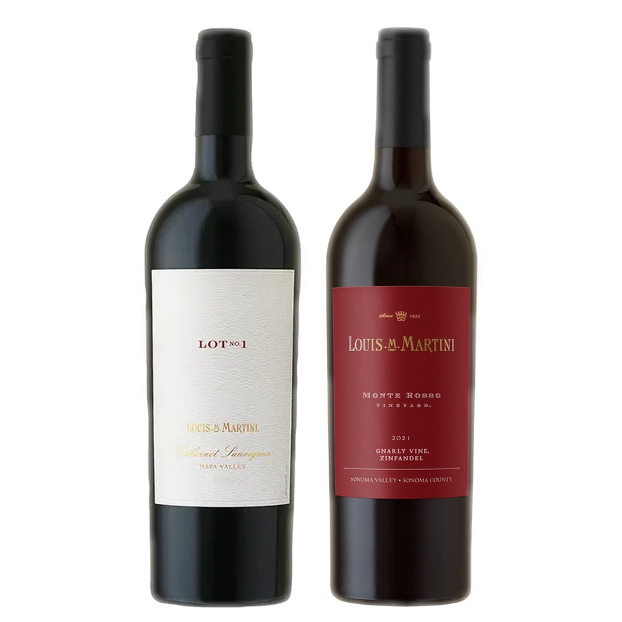 Louis Martini Cabernet Sauvignon and Louis Martini Zinfandel Gnarly Vine