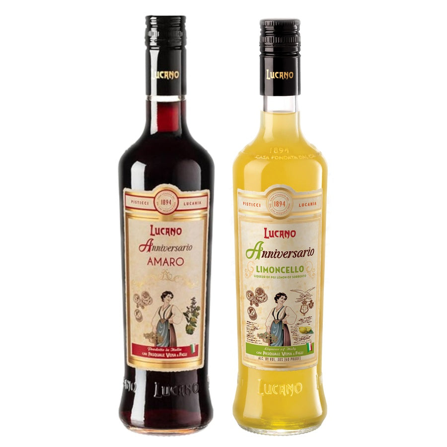 Lucano Anniversario Amaro Liqueur and Lucano Limoncello