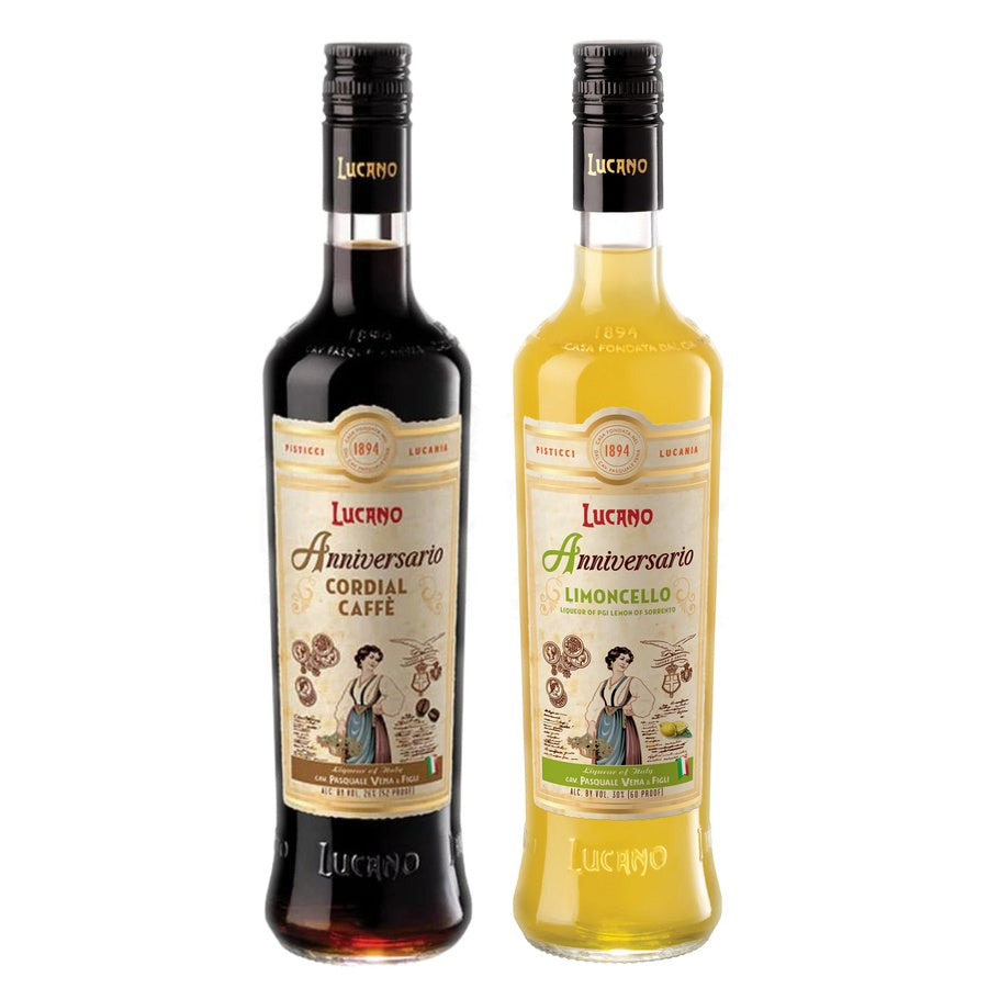 Lucano Cordial Caffe Anniversario Liqueur and Lucano Limoncello