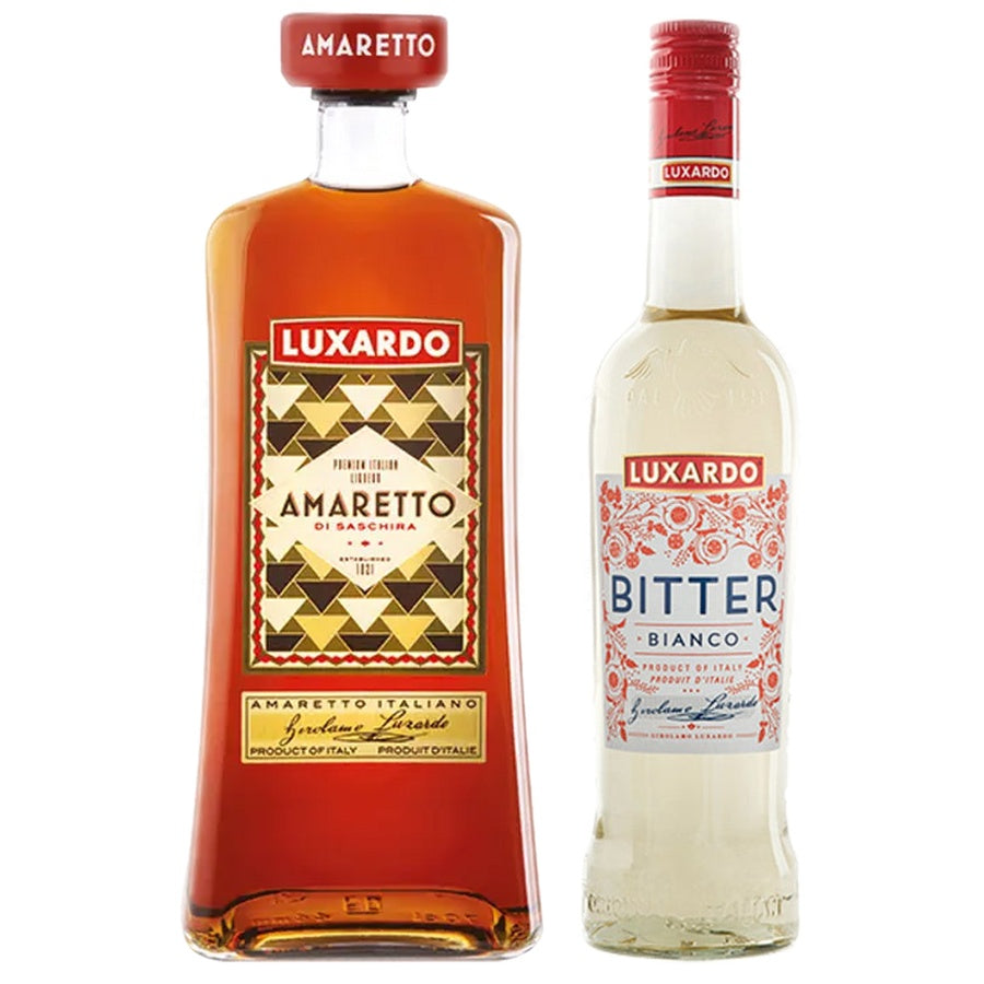Luxardo Amaretto Di Saschira and Luxardo Aperitif Bitter Bianco
