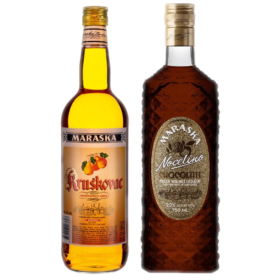 Maraska Kruskovac and Maraska Liqueur Nocelino Chocolate