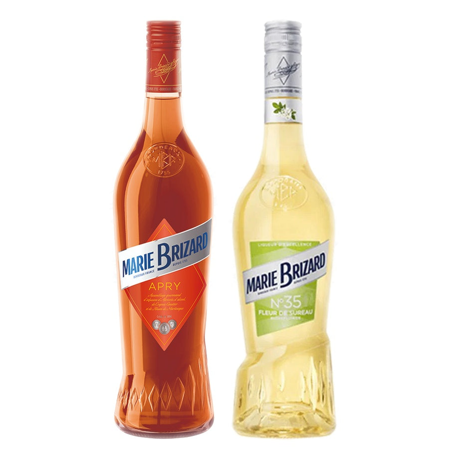 Marie Brizard Apricot Liqueur Apry and Marie Brizard Elderflower Liqueur