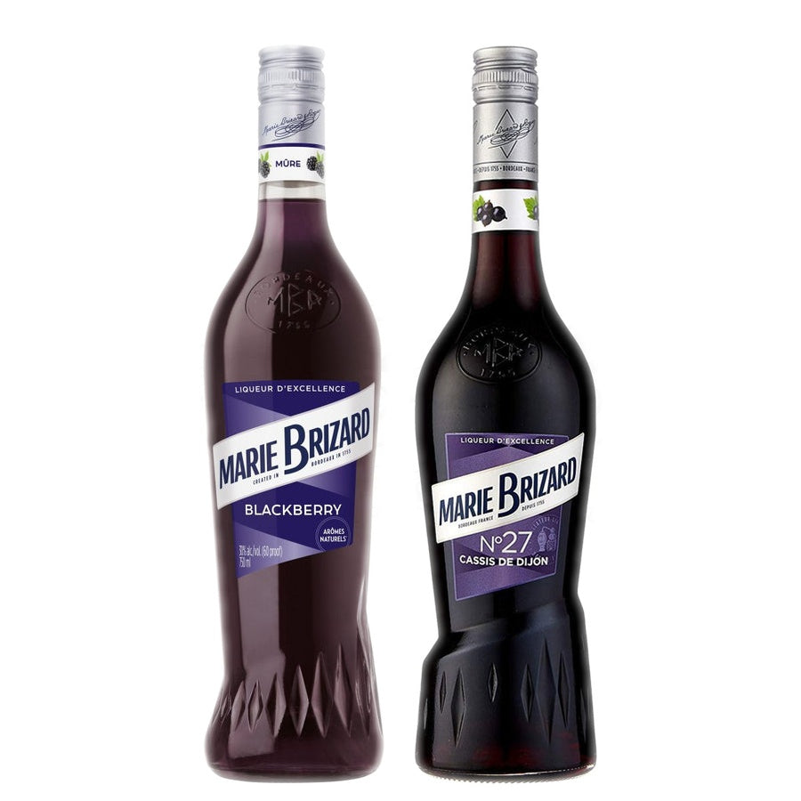 Marie Brizard Blackberry Liqueur and Marie Brizard Creme De Cassis De Dijon