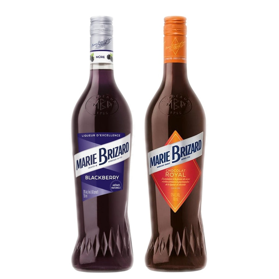 Marie Brizard Blackberry Liqueur and Marie Brizard Liqueur Chocolat Royal