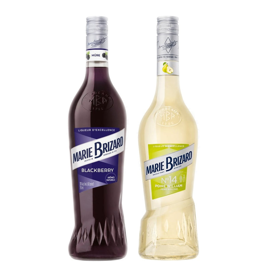 Marie Brizard Blackberry Liqueur and Marie Brizard Pear William Liqueur