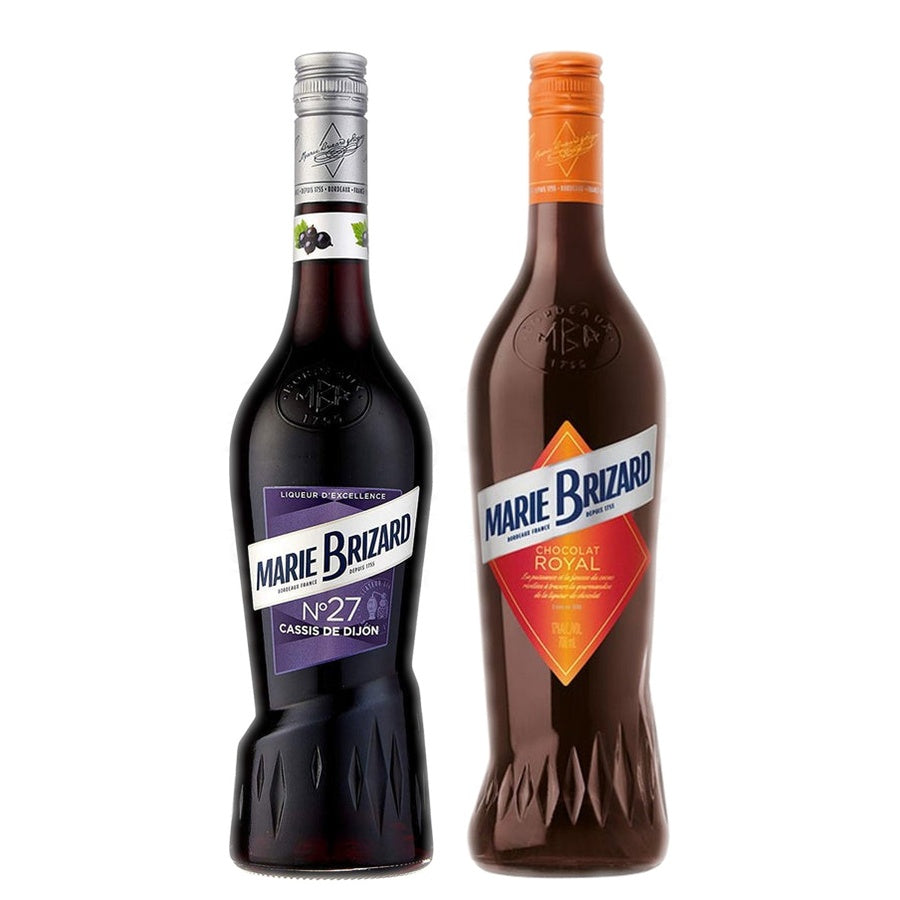 Marie Brizard Creme De Cassis De Dijon and Marie Brizard Liqueur Chocolat Royal