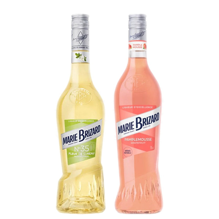 Marie Brizard Elderflower Liqueur and Marie Brizard Pink Grapefruit Liqueur