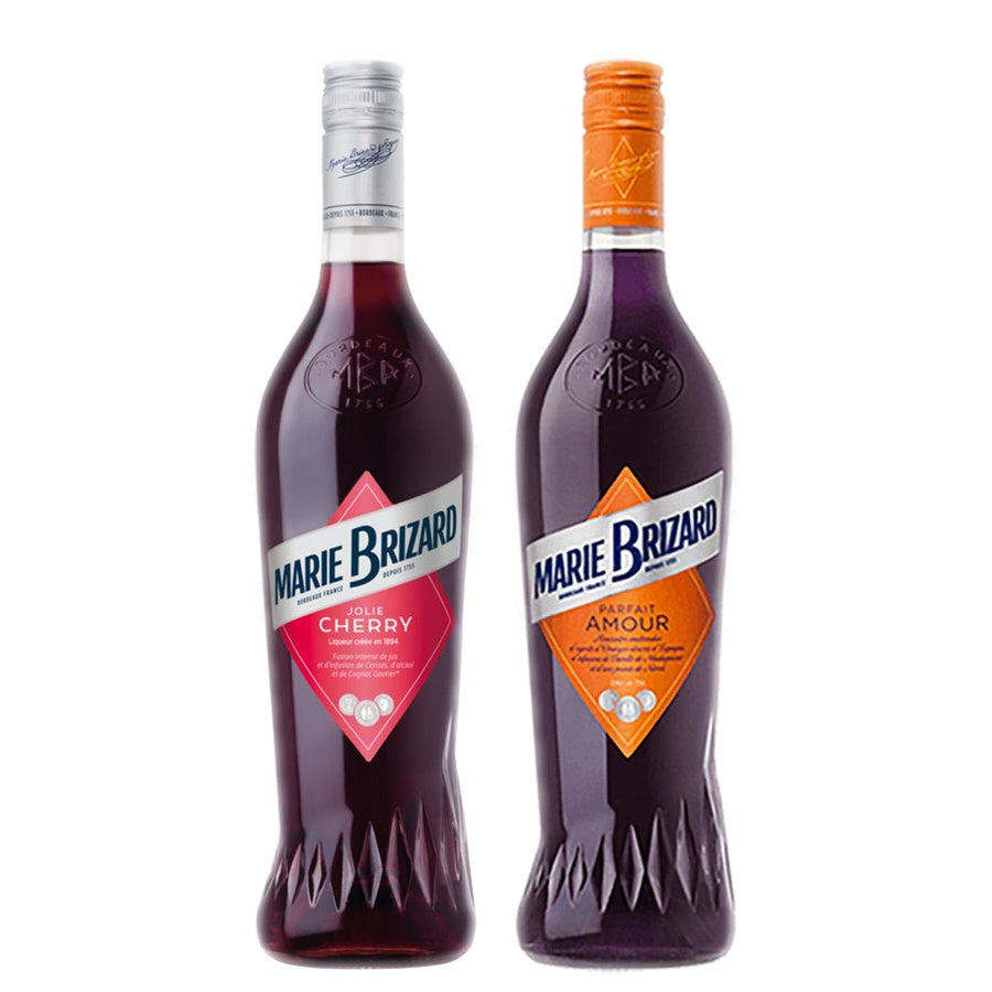 Marie Brizard Jolie Cherry Liqueur and Marie Brizard Orange Liqueur Parfait Amour