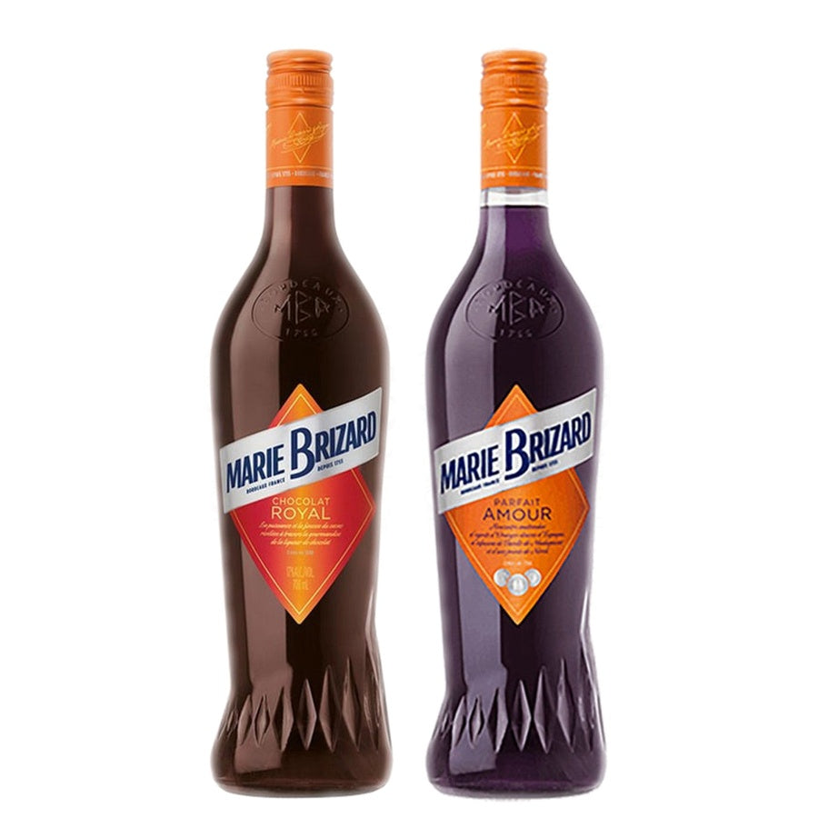 Marie Brizard Liqueur Chocolat Royal and Marie Brizard Orange Liqueur Parfait Amour