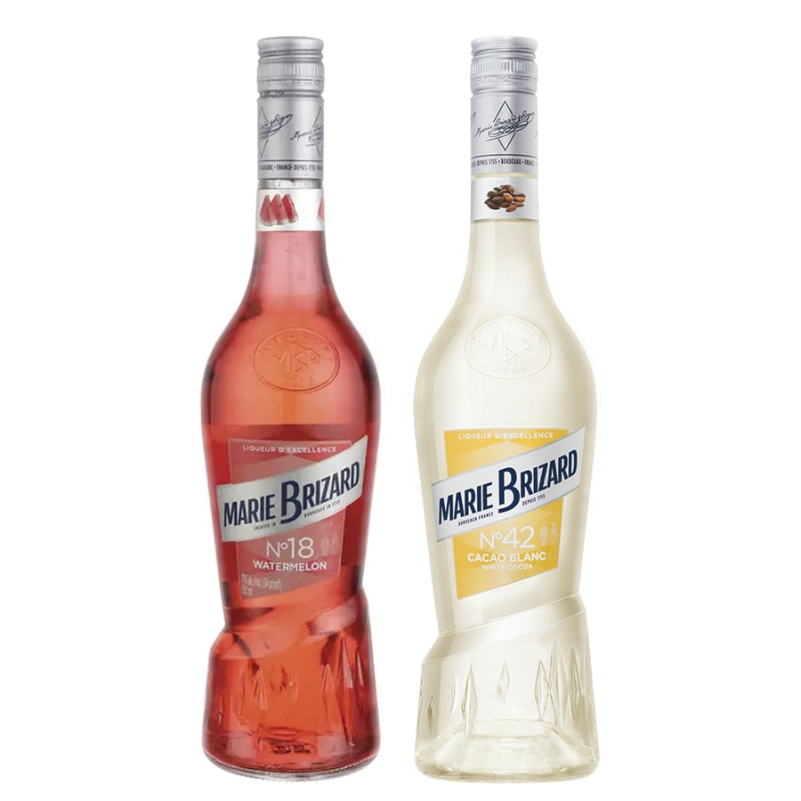 Marie Brizard Watermelon Liqueur and Marie Brizard White Chocolate Liqueur