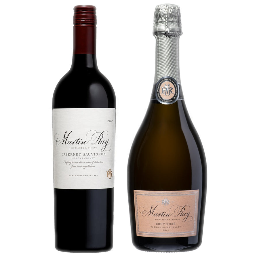 Martin Ray Cabernet Sauvignon Sonoma and Martin Ray Rr Rose Brut