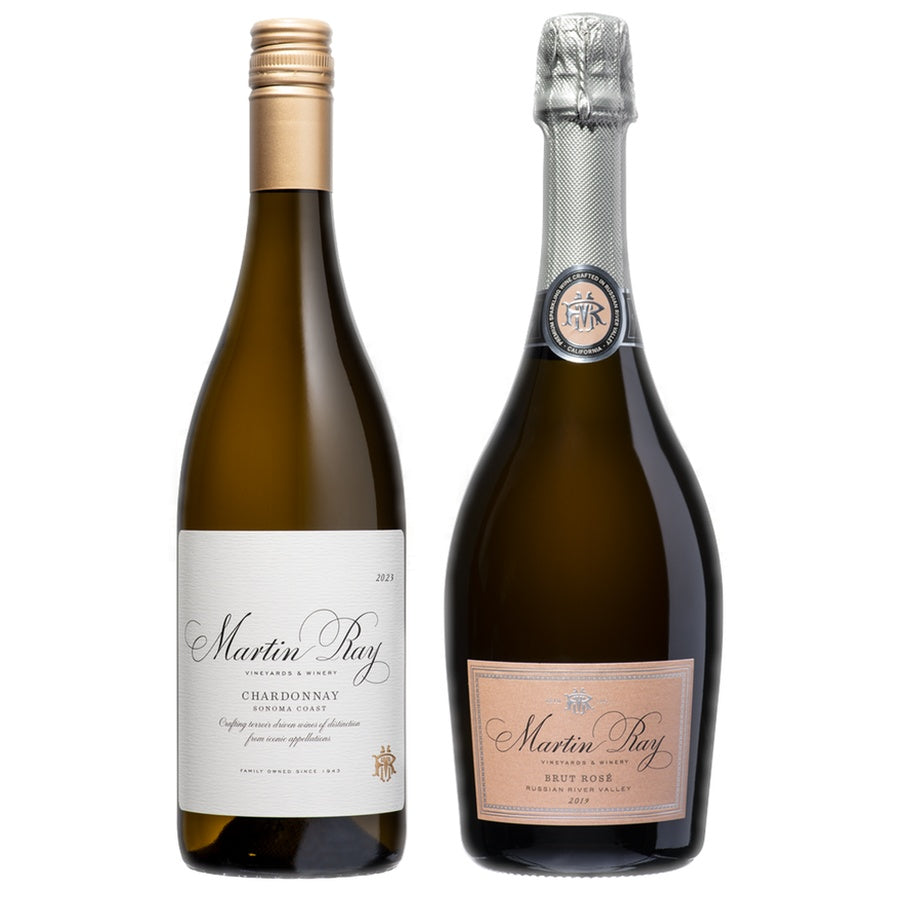 Martin Ray Chardonnay and Martin Ray Rr Rose Brut