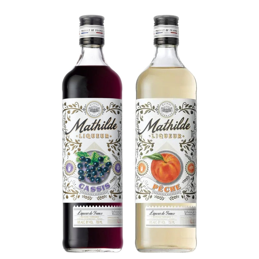 Mathilde Creme De Cassis De La Saintonge and Mathilde Peche