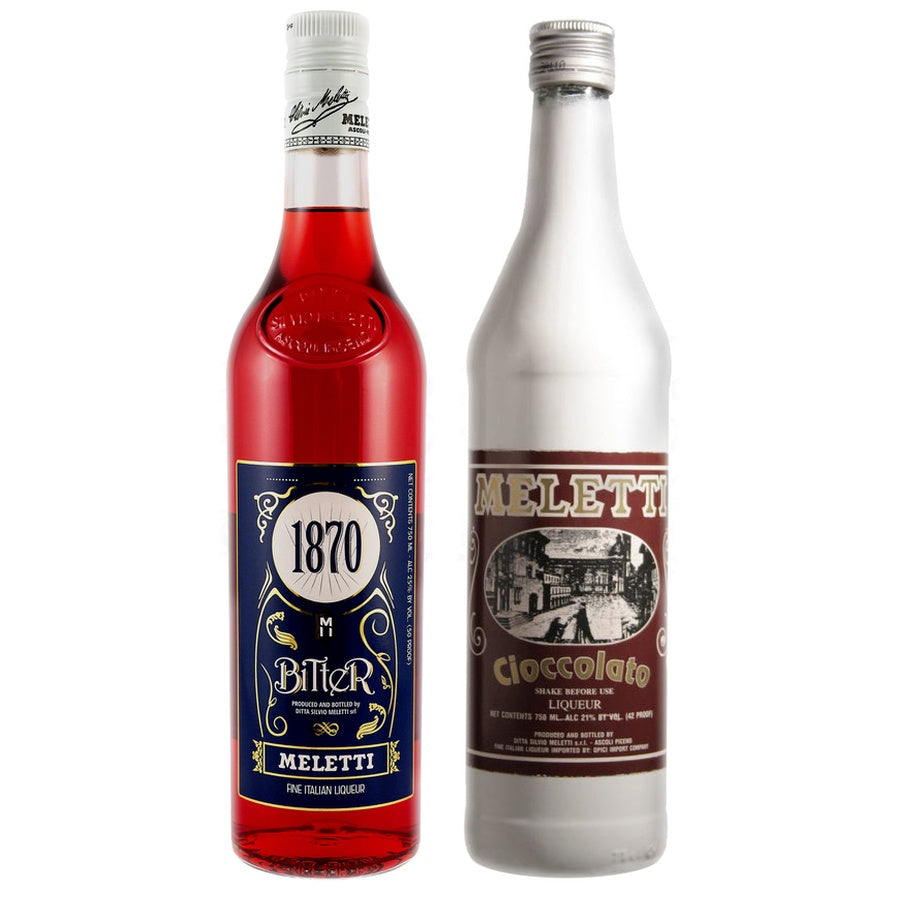 Meletti 1870 Bitter Liqueur/Liquor and Meletti Cioccolato Liqueur