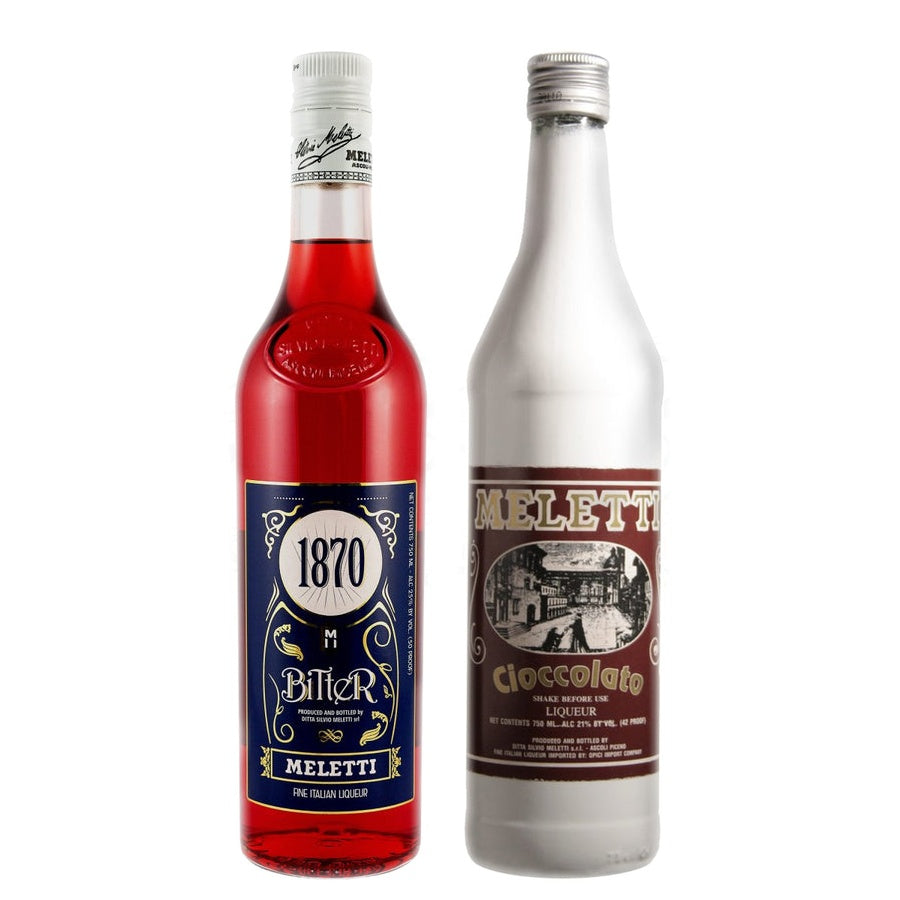 Meletti 1870 Bitter Liqueur and Meletti Cioccolato Liqueur