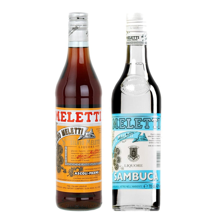 Meletti Amaro Liqueur and Meletti Sambuca Liqueur