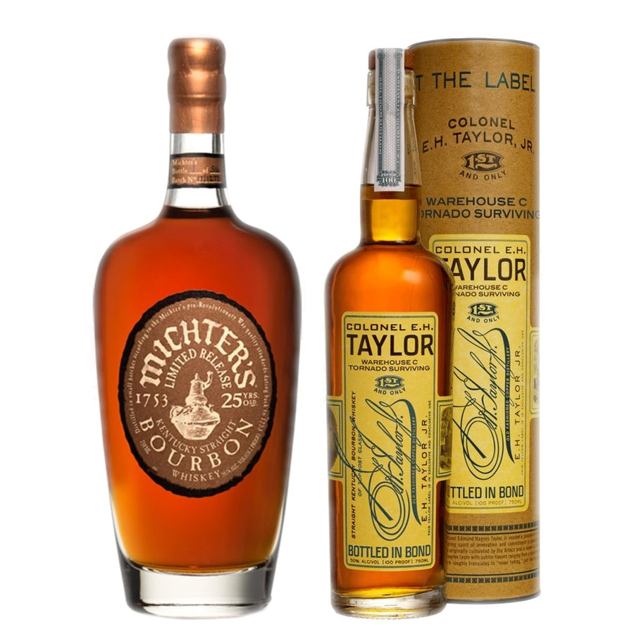 Michter's 25 Year Bourbon 2017 and E.H. Taylor Warehouse C Tornado Surviving Bourbon