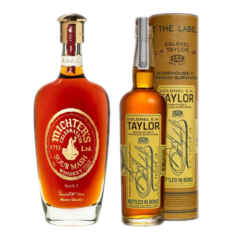 Michter's "Celebration" Sour Mash Batch 3 and E.H. Taylor Warehouse C Tornado Surviving Bourbon