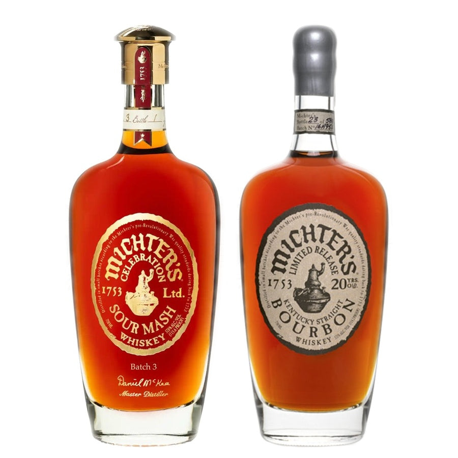 Michter's "Celebration" Sour Mash Batch 3 and Michter's 20 Year Bourbon 2021