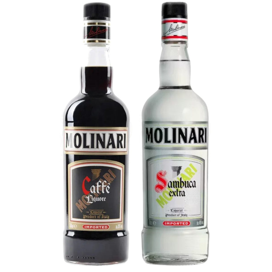 Molinari Caffe Liqueur/Liquor and Molinari Sambuca Liqueur