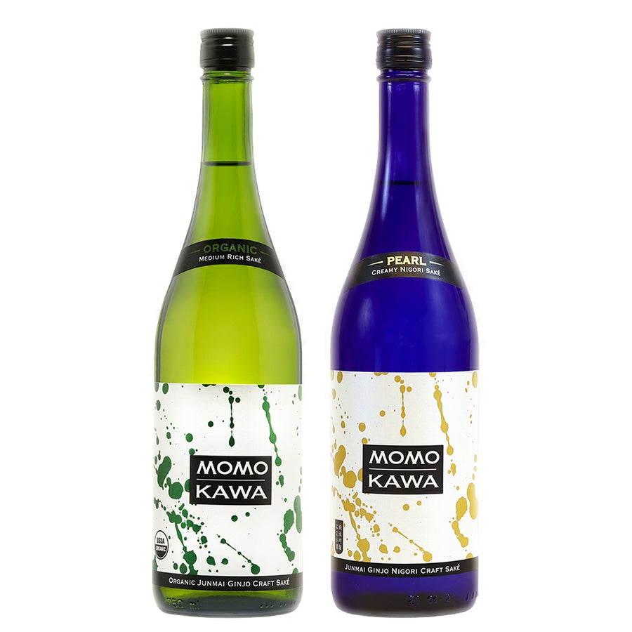 Momokawa Organic Junmai Ginjo and Momokawa Pearl Nigori Junmai Ginjo