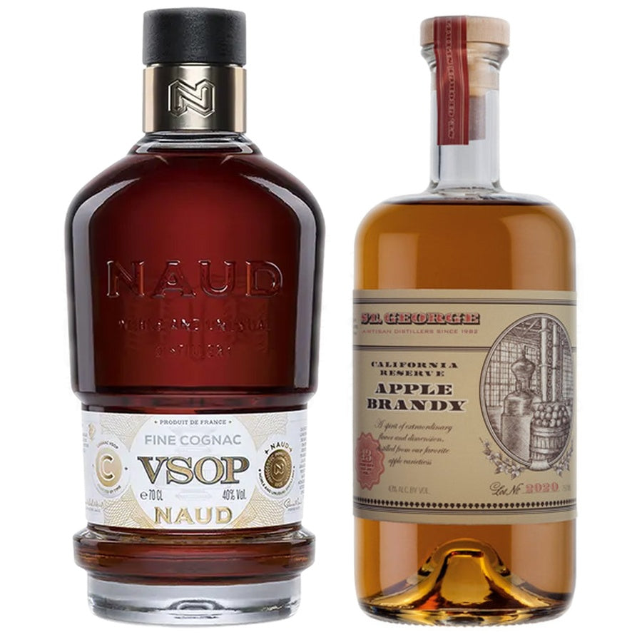 Naud Cognac VSOP and St. George Spirits California Reserve Apple Brandy