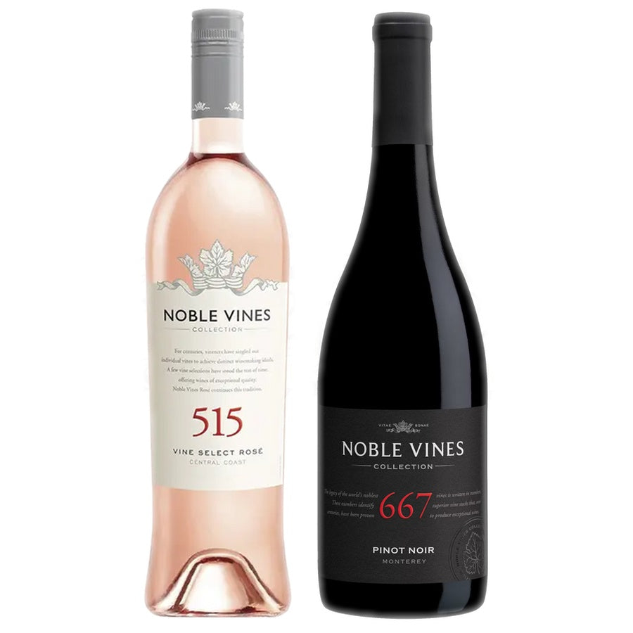 Noble Vines 515 Rose and Noble Vines 667 Pinot Noir