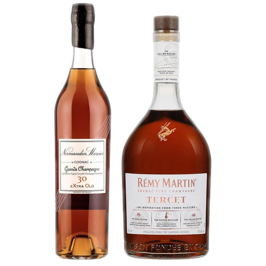 Normandin Mercier Grande Champagne Cognac Xtra Old 30 Year and Remy Martin Tercet Cognac