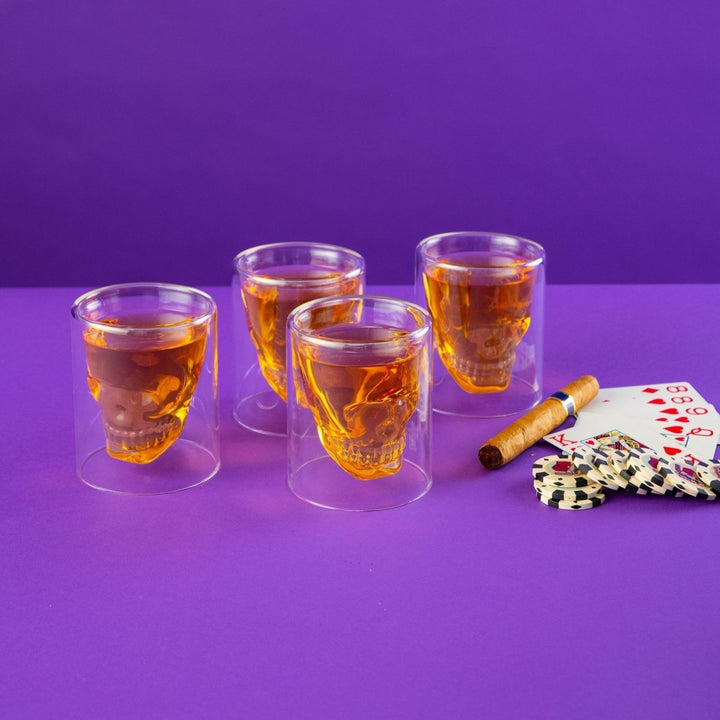 Old Fashioned Skull Glasses - BottleBuzz