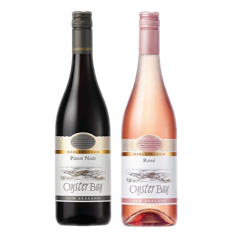 Oyster Bay Pinot Noir Marlborough and Oyster Bay Rose Wine Marlborough