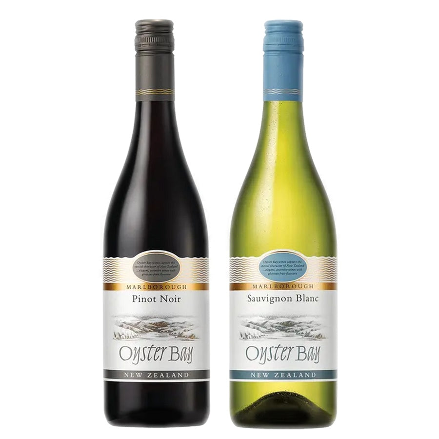 Oyster Bay Pinot Noir Marlborough and Oyster Bay Sauvignon Blanc Marlborough