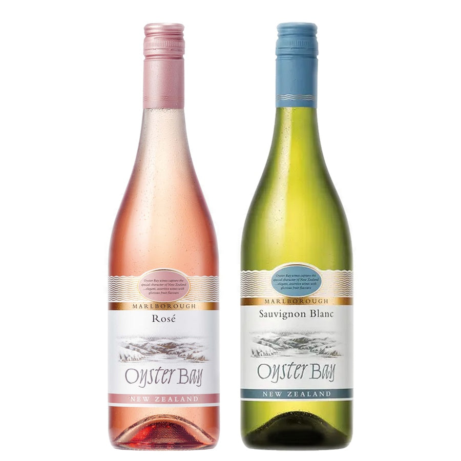 Oyster Bay Rose Wine Marlborough and Oyster Bay Sauvignon Blanc Marlborough