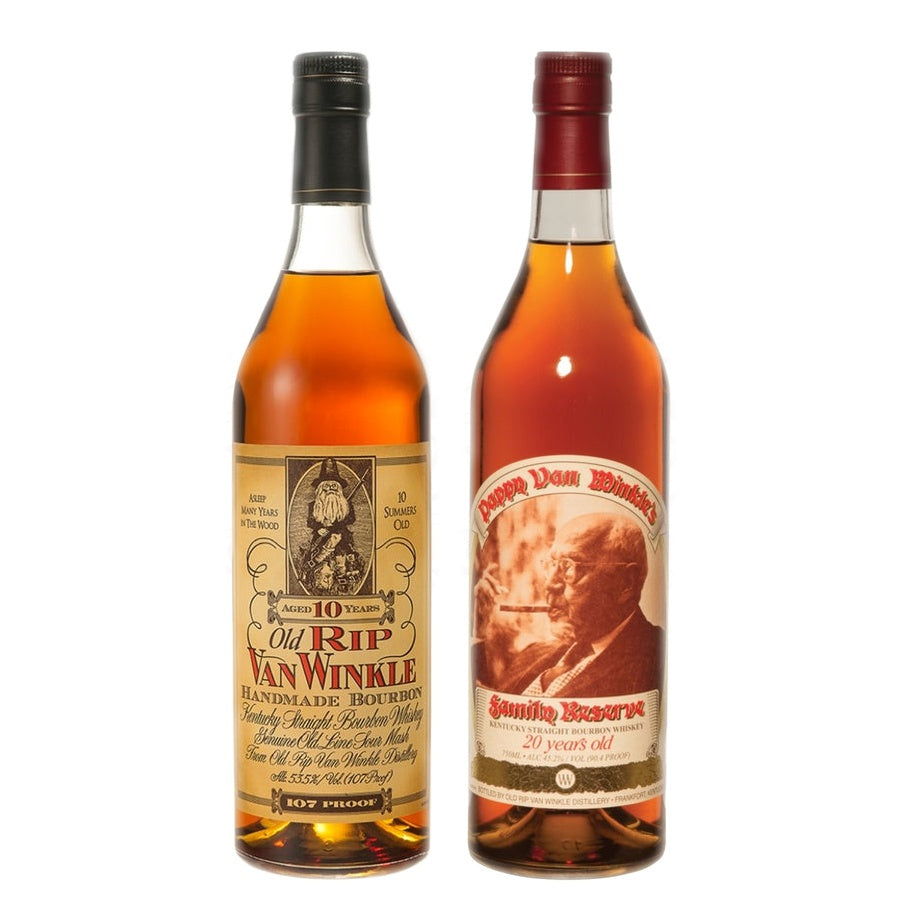 Pappy Van Winkle 10 Year Bourbon and Pappy Van Winkle 20 Year Bourbon