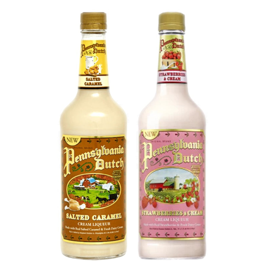 Pennsylvania Dutch Salted Caramel and Pennsylvania Dutch Strawberry Cream