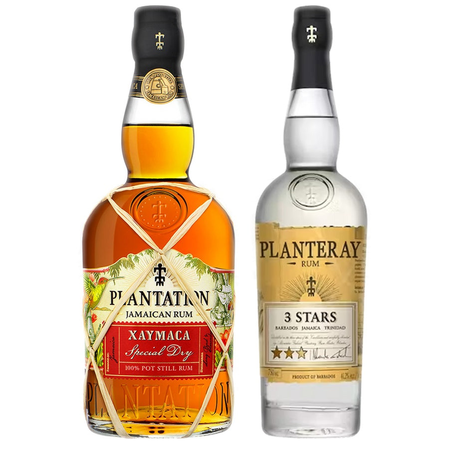 Planteray Aged Rum Xaymaca and Planteray Light Rum 3 Stars