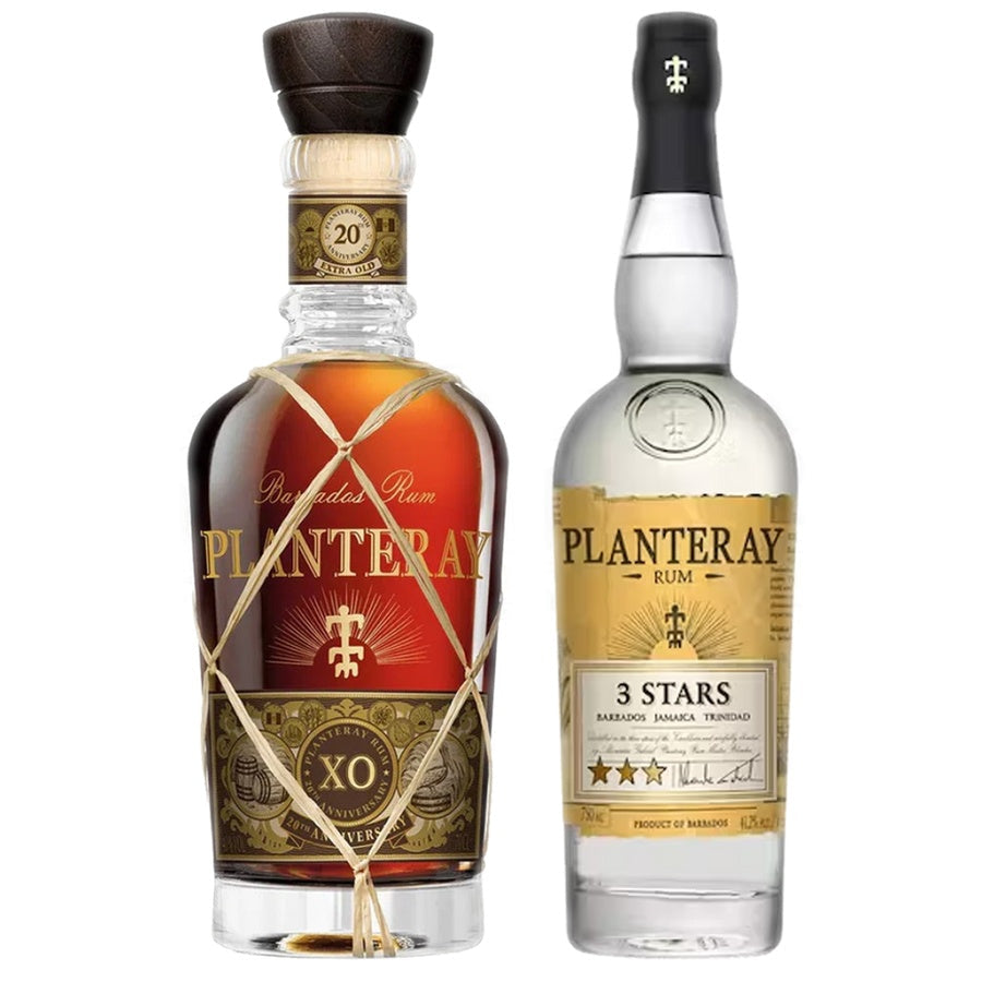 Planteray Aged Rum Xo 20th Anniversary and Planteray Light Rum 3 Stars