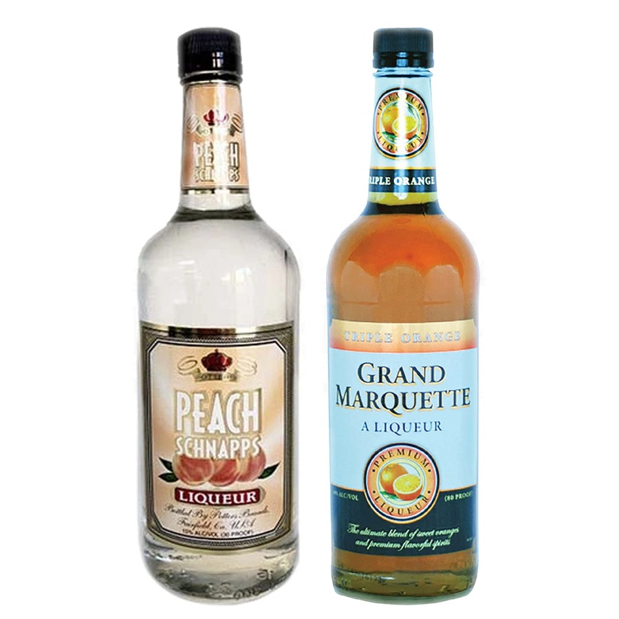 Potter's Peach Schnapps and Potter's Triple Orange Grand Marquette