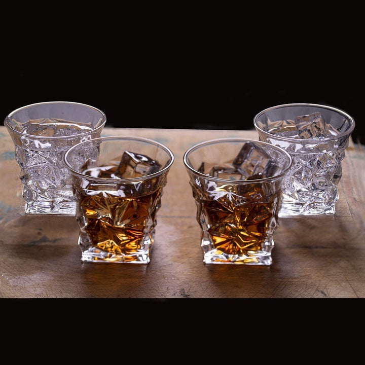 Premium Scotch Elegant Whiskey Glasses - Set of 4 - 10oz - BottleBuzz