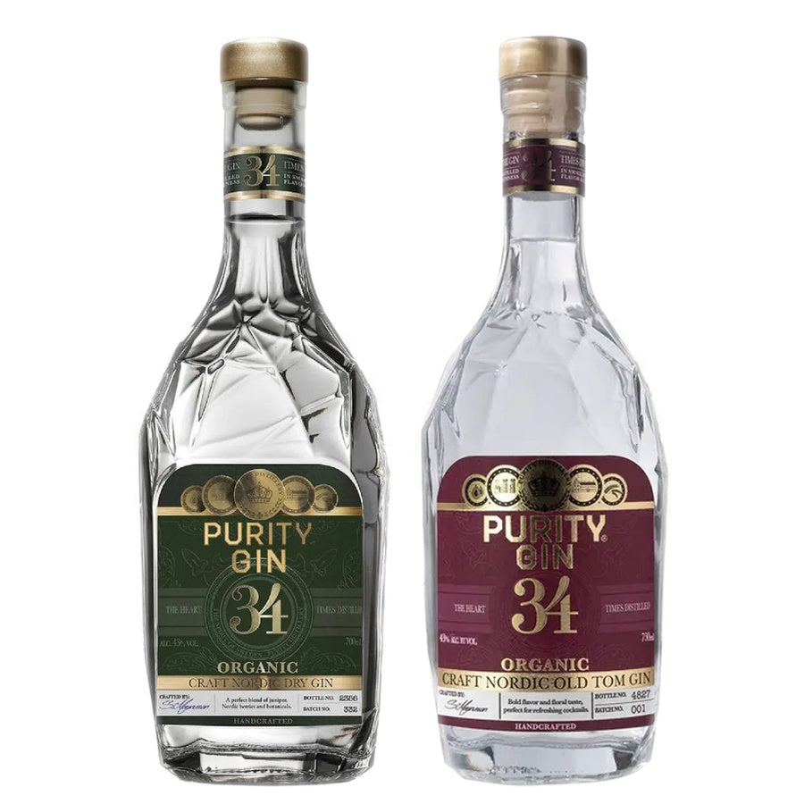 Purity Nordic Dry Organic Gin and Purity Old Tom Org Gin