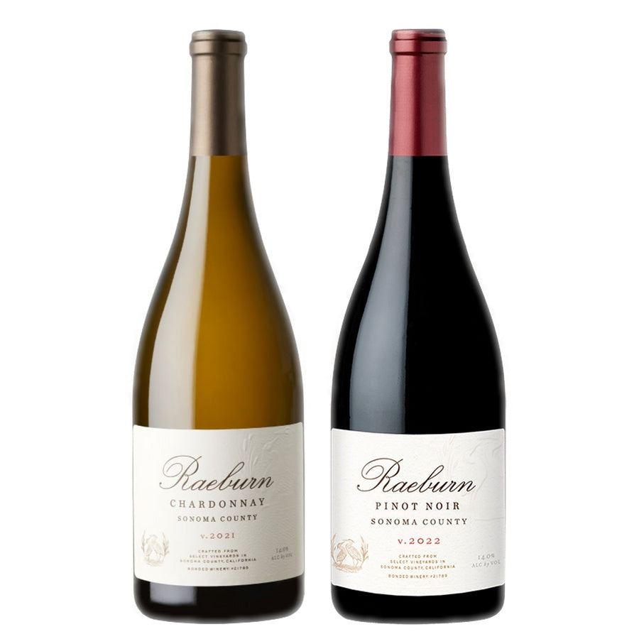Raeburn Chardonnay and Raeburn Pinot Noir Sonoma