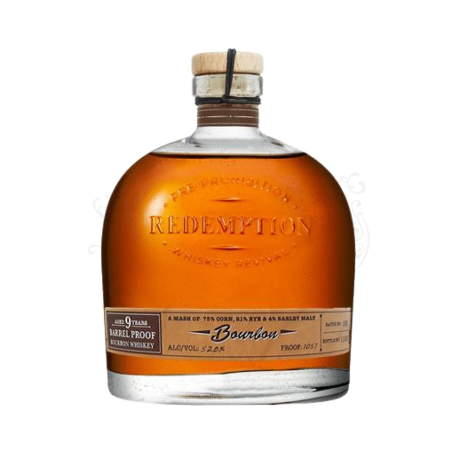 Redemption Straight Bourbon Barrel Proof 9 Year Whiskey - BottleBuzz