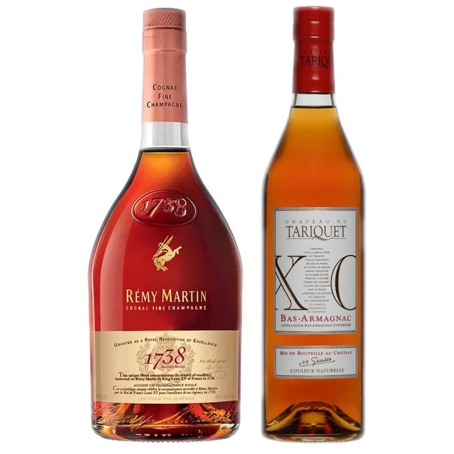Remy Martin 1738 Accord Royal Cognac and Tariquet Bas-Armagnac XO